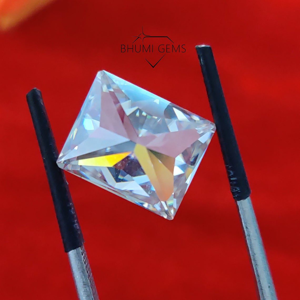 1CT-50CT Radiant Colorless VVS1 Clarity Loose Moissanite Diamond - view 6