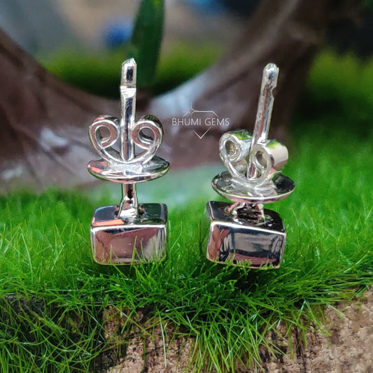 2TCW Round Colorless VVS1 Diamond Moissanite Earrings - view 2
