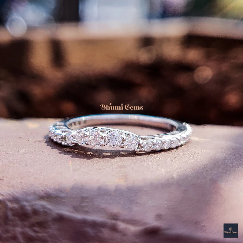 3.91 TCW Pear Moissanite Engagement Ring - view 6