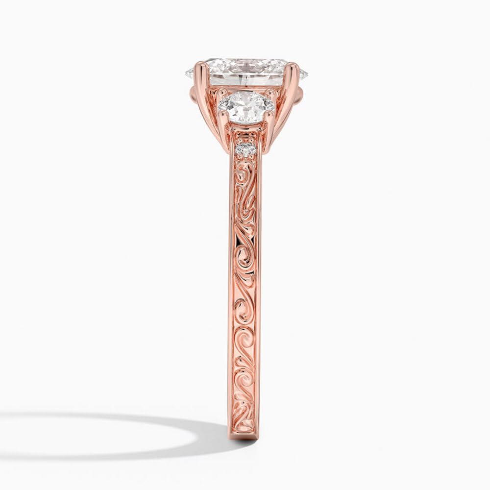 Solitaire 1 CT Oval Cut Lab Grown Diamond Engagement Ring - view 7