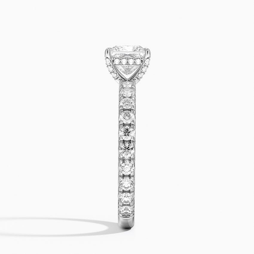 Solitaire 1 CT Princess Cut Lab Grown Diamond Engagement Ring - view 7