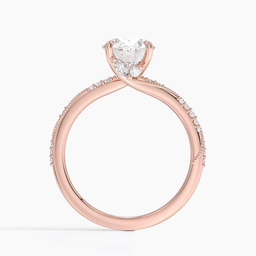 Solitaire 2 CT Oval Cut Lab Grown Diamond Engagement Ring - view 7