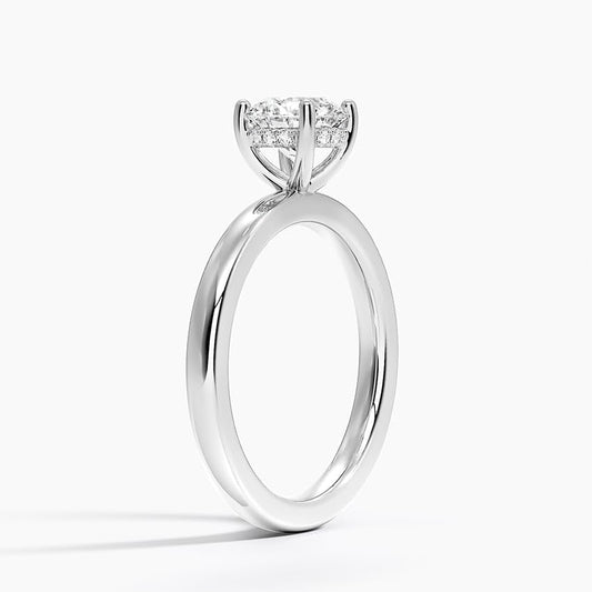 Solitaire 1 CT Round Cut Lab Grown Diamond Engagement Ring - view 2