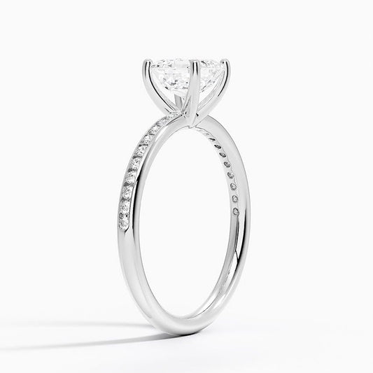 1 CT Asscher Cut Lab Grown Diamond Engagement Ring - view 2