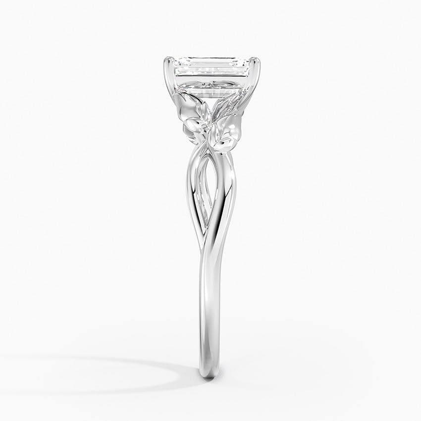 Split Shank 1 CT Emerald Cut Lab Grown Diamond Engagement Ring - view 7