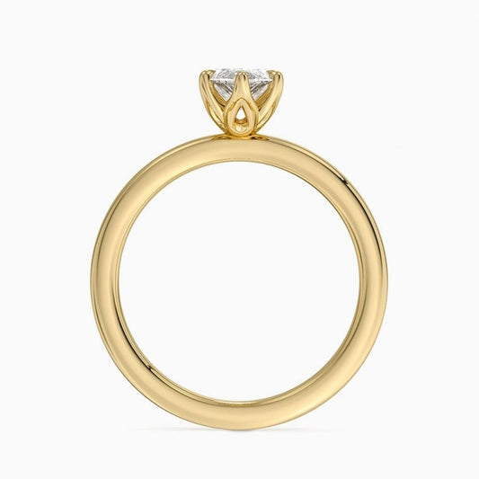Solitaire 1 CT Marquise Cut Lab Grown Diamond Ring - view 2