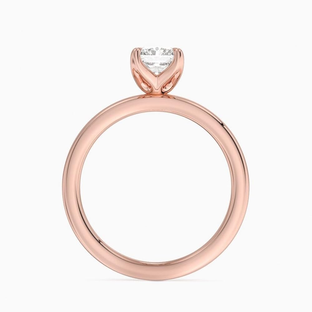 Solitaire 1 CT Radiant Cut Lab Grown Diamond Ring - view 7