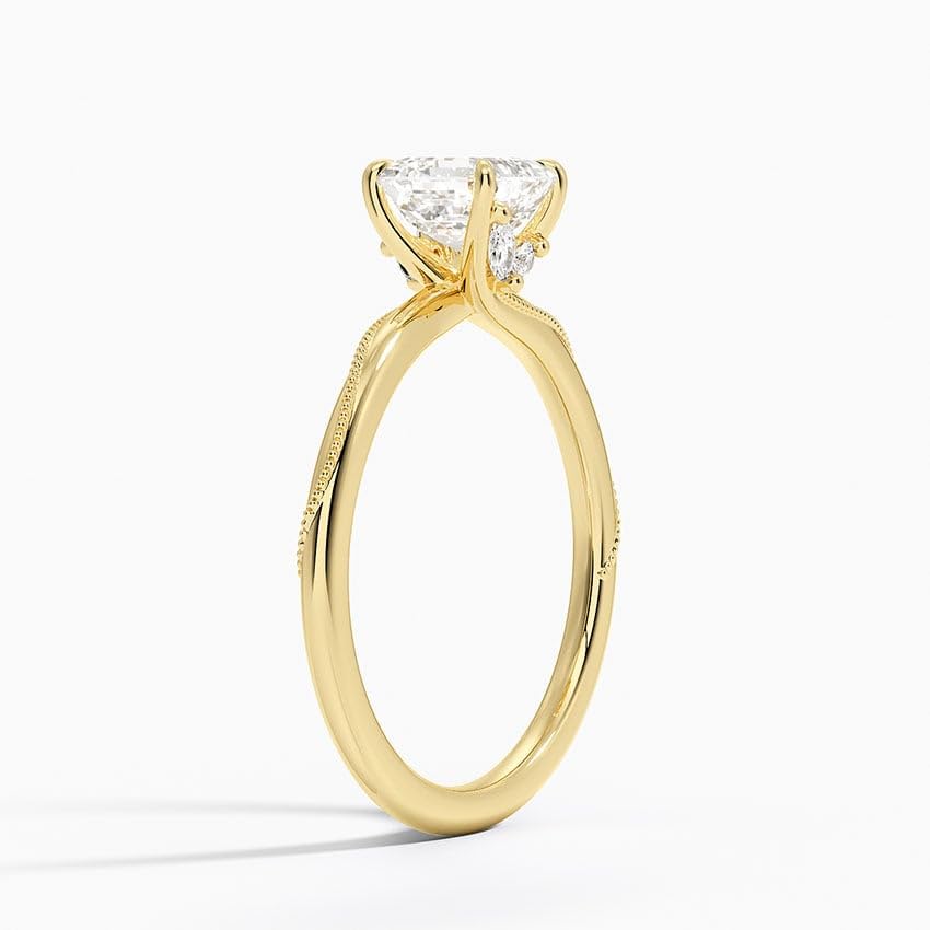 1 CT Asscher Cut Lab Grown Diamond Engagement Ring - view 7