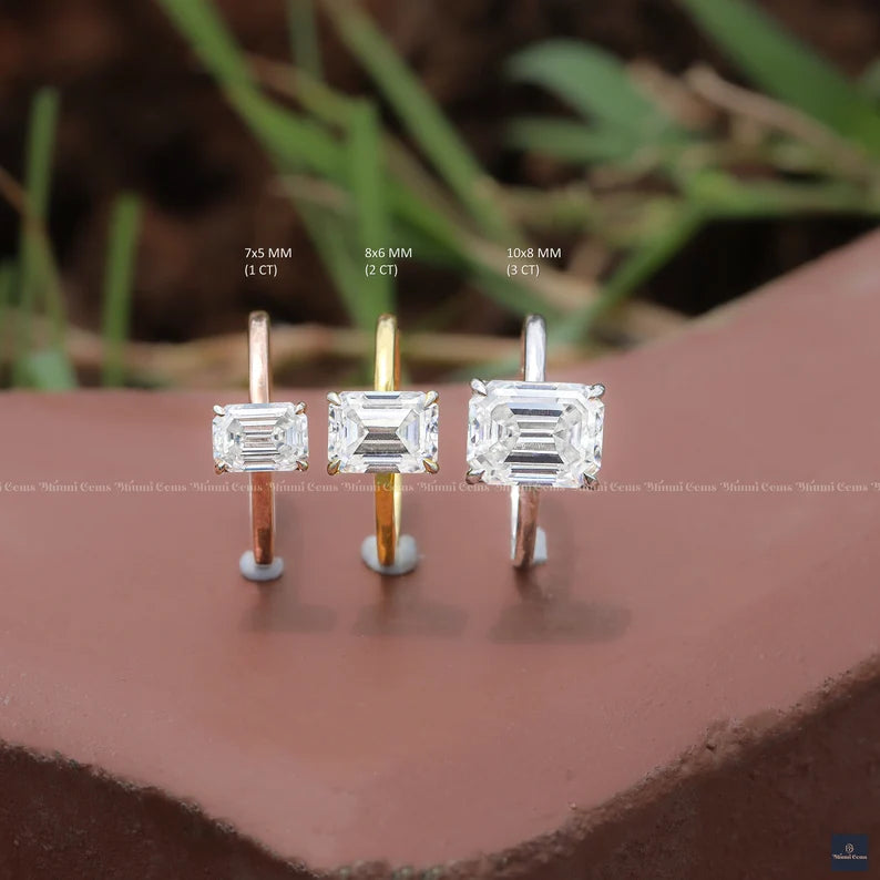 Emerald Cut Engagement Ring - view 1
