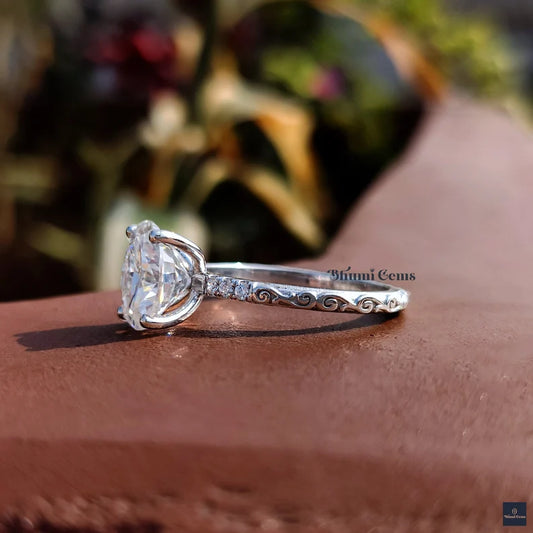 Oval Moissanite Engagement Ring - view 2
