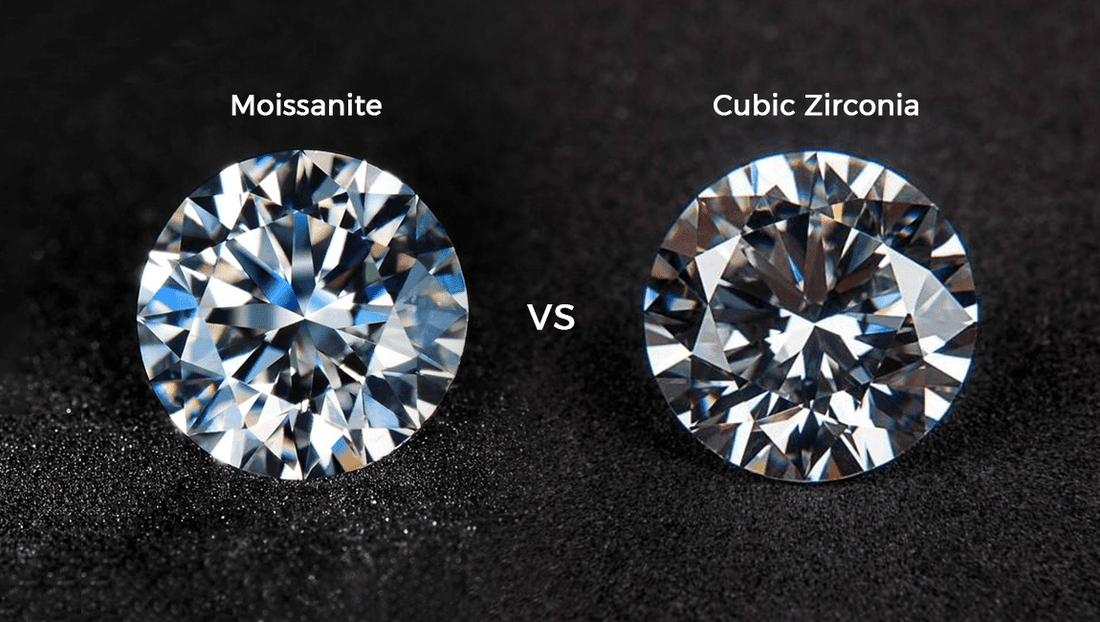 moissanite or cubic zirconia