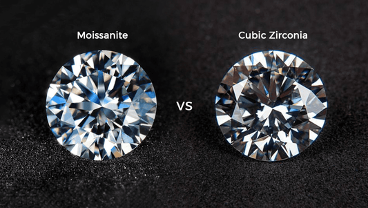moissanite or cubic zirconia