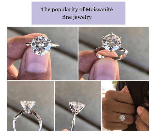 the popularity of moissanite fine jewelry