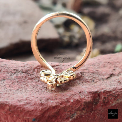 0.32TCW Round Cut Moissanite Wedding Band, Engagement Ring, Bridal Ring Set, Classic Daily Wear, Jewelry, Yellow Gold Antique Unique Gift