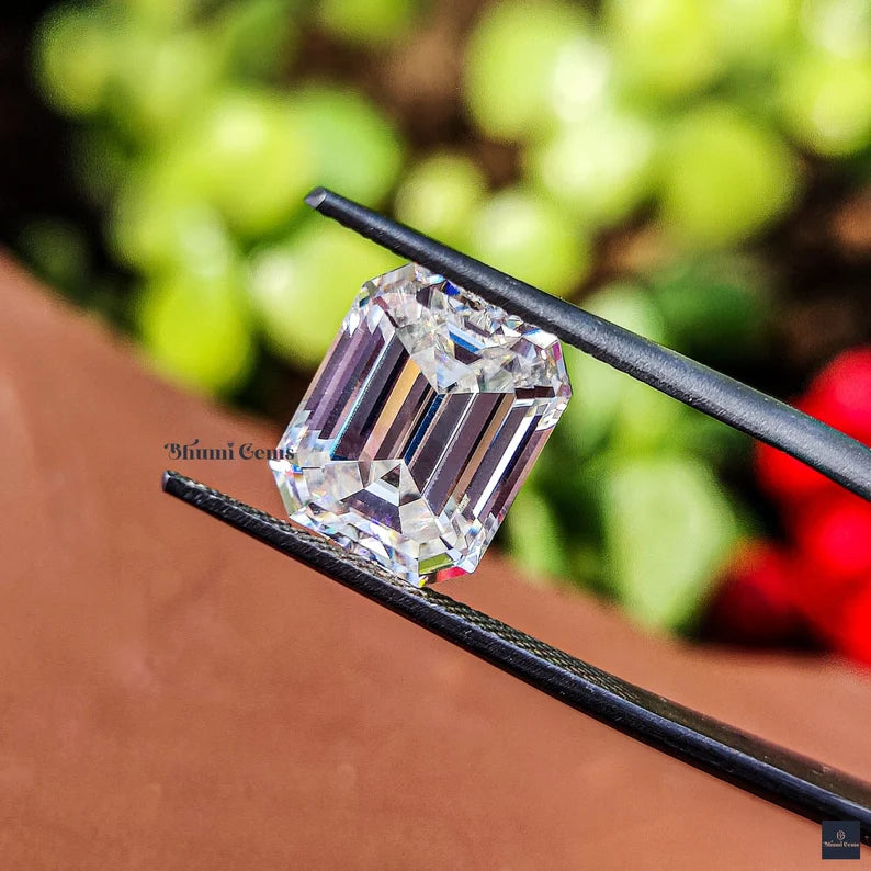 1CT-25CT Emerald Loose Moissanite Diamond Gemstone For Making Jewelry Like Engagement Ring - view 4