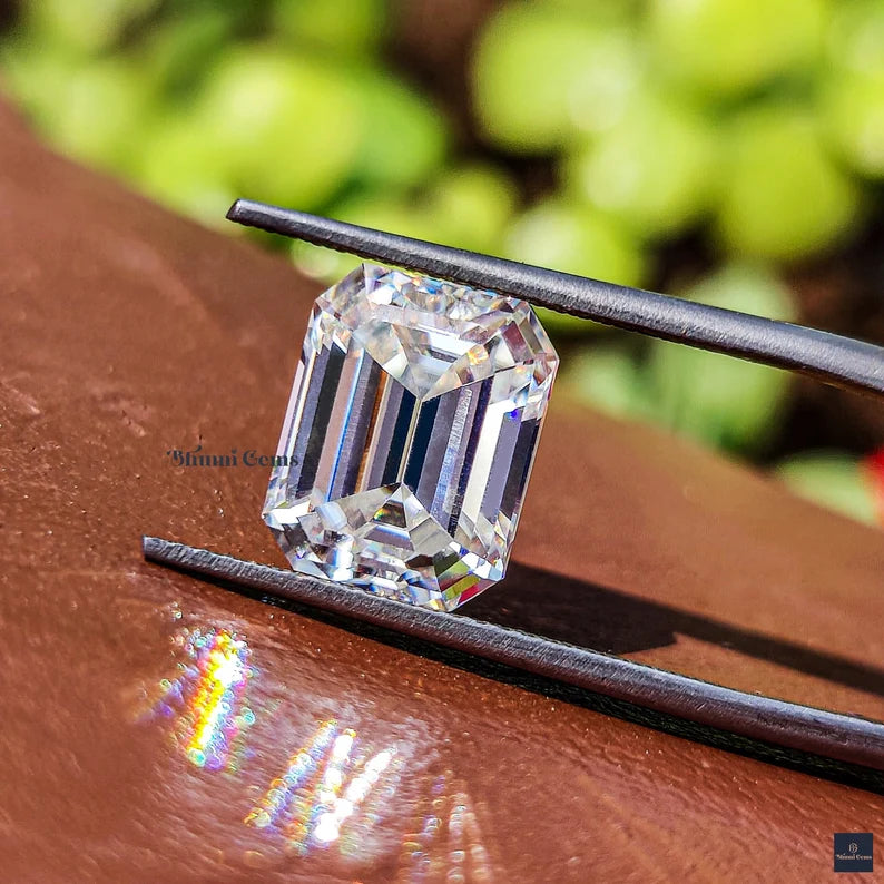 Emerald Cut Moissanite Stone