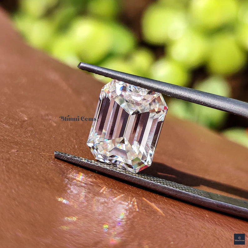 1CT-25CT Emerald Loose Moissanite Diamond Gemstone For Making Jewelry Like Engagement Ring - view 6