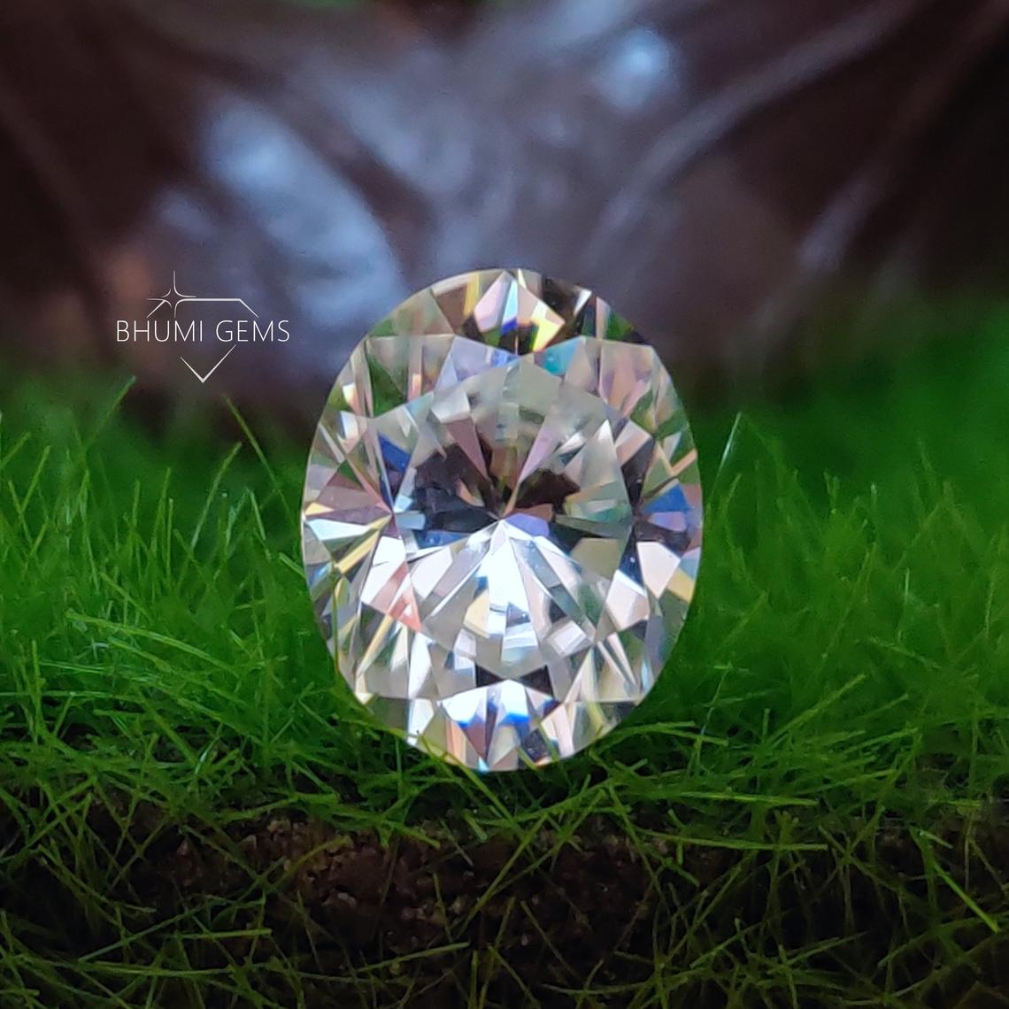 VVS1 Oval Cut Stone | Loose Moissanite Stone | Bhumi Gems