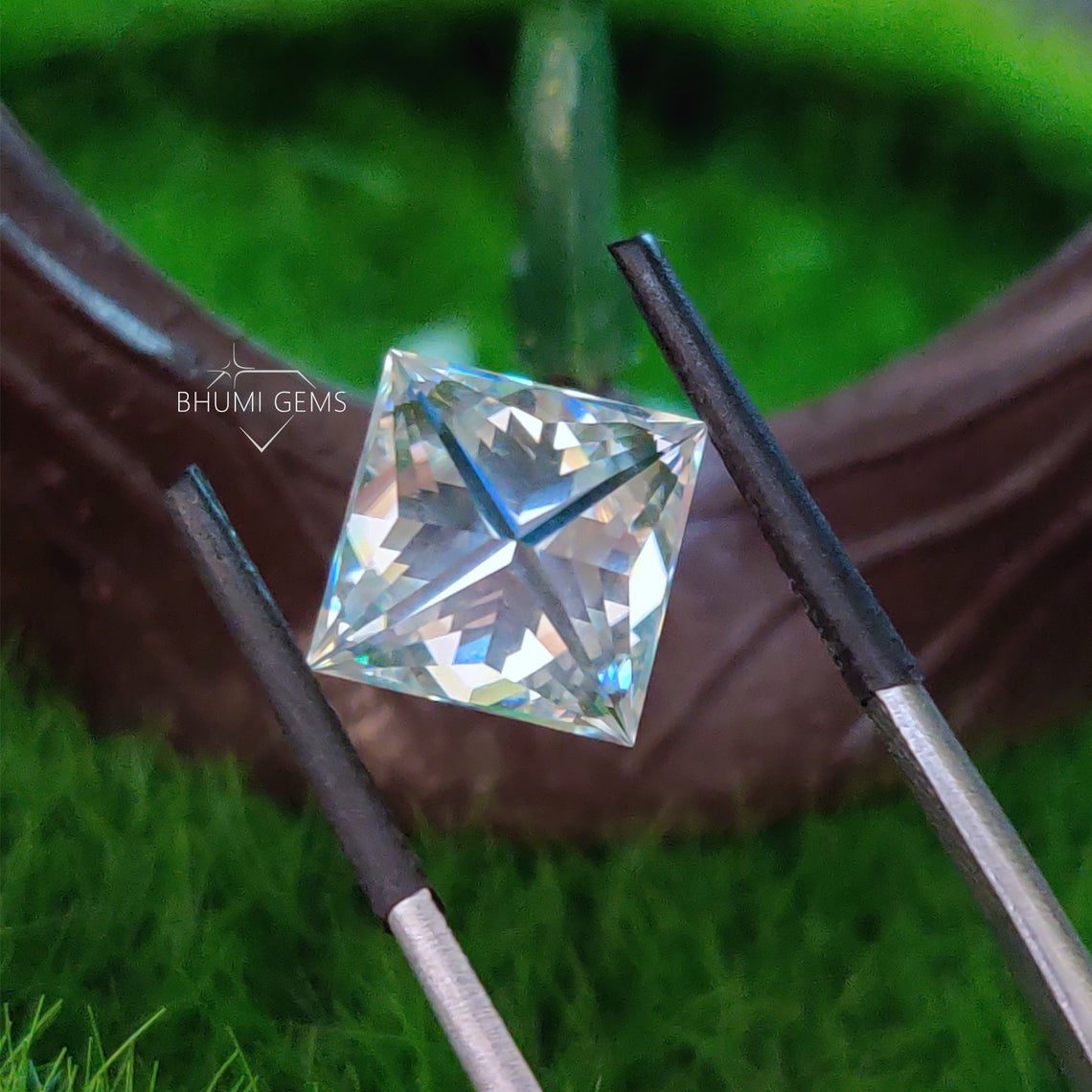 1CT-50CT Princess VVS1 Colorless Moissanite Loose Diamond - view 5
