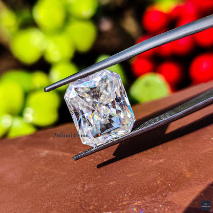 1CT-50CT Radiant Colorless Loose Moissanite Gemstone For Engagement Ring - view 6