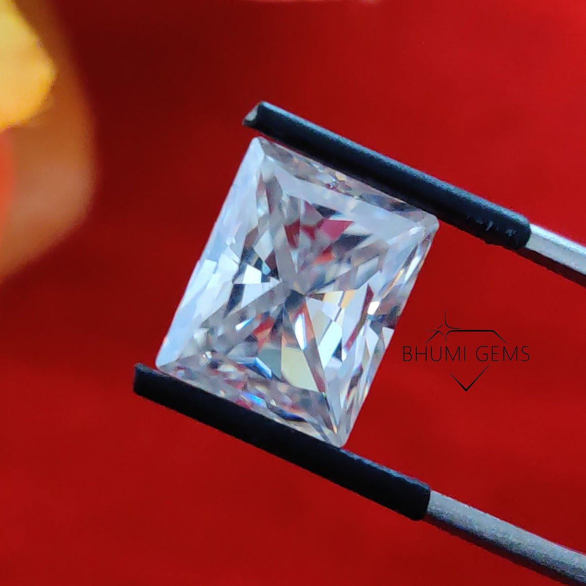 1CT-50CT Radiant Colorless VVS1 Clarity Loose Moissanite Diamond - view 5