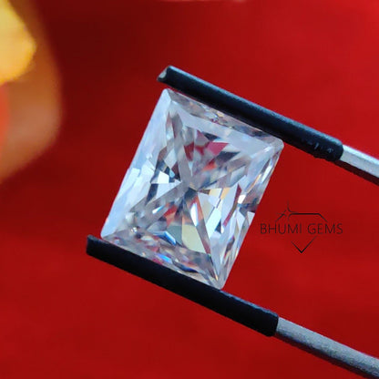 1CT-50CT Radiant Colorless VVS1 Clarity Loose Moissanite Diamond - view 5