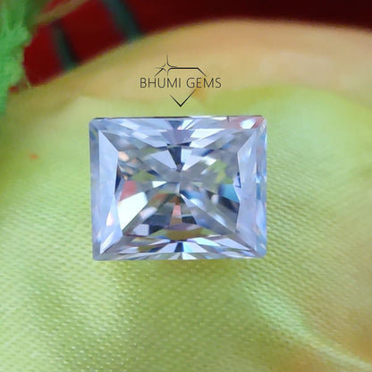 1CT-50CT Radiant Colorless VVS1 Clarity Loose Moissanite Diamond - view 3