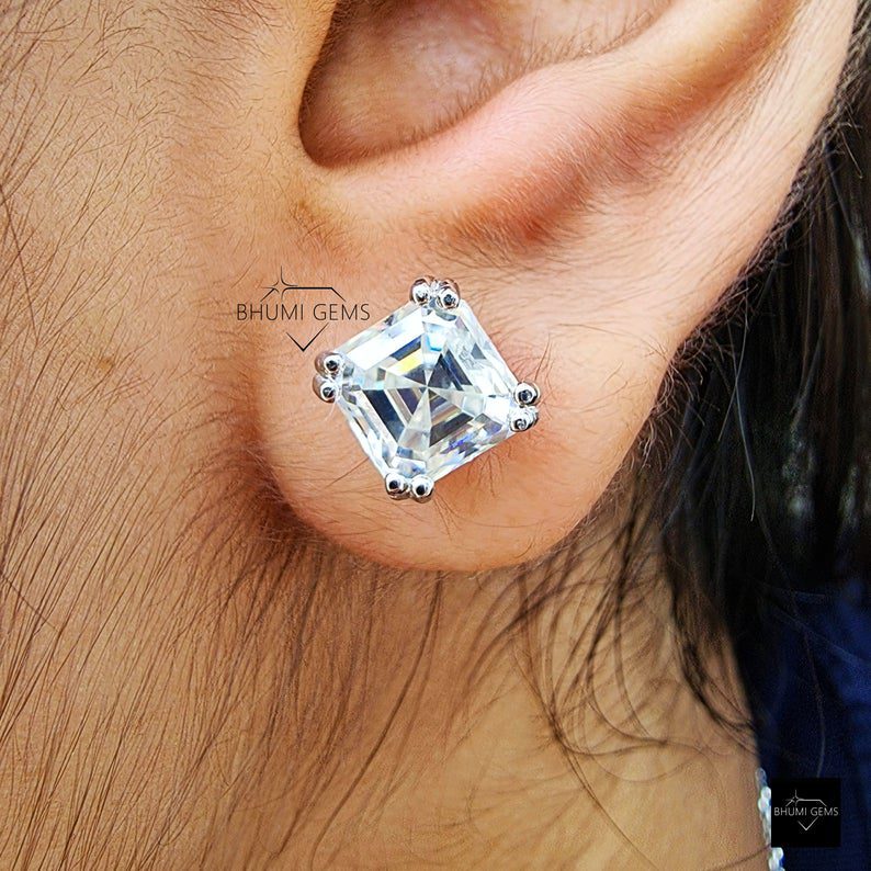 Moissanite Diamond Earrings
