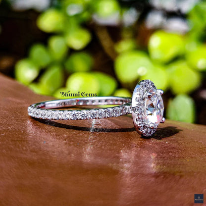 2 CT Round Old European Cut Moissanite Engagement Ring - view 4