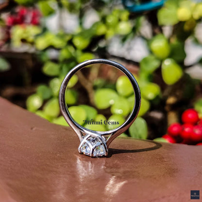 2 CT Round Solitaire Moissanite Ring - view 3