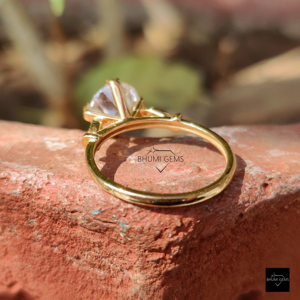 2.5 TCW OEC Moissanite Engagement Ring - view 4