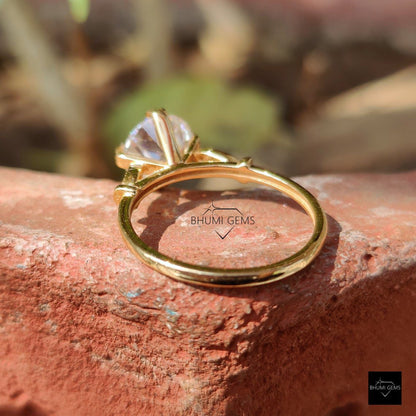2.5 TCW OEC Moissanite Engagement Ring - view 4
