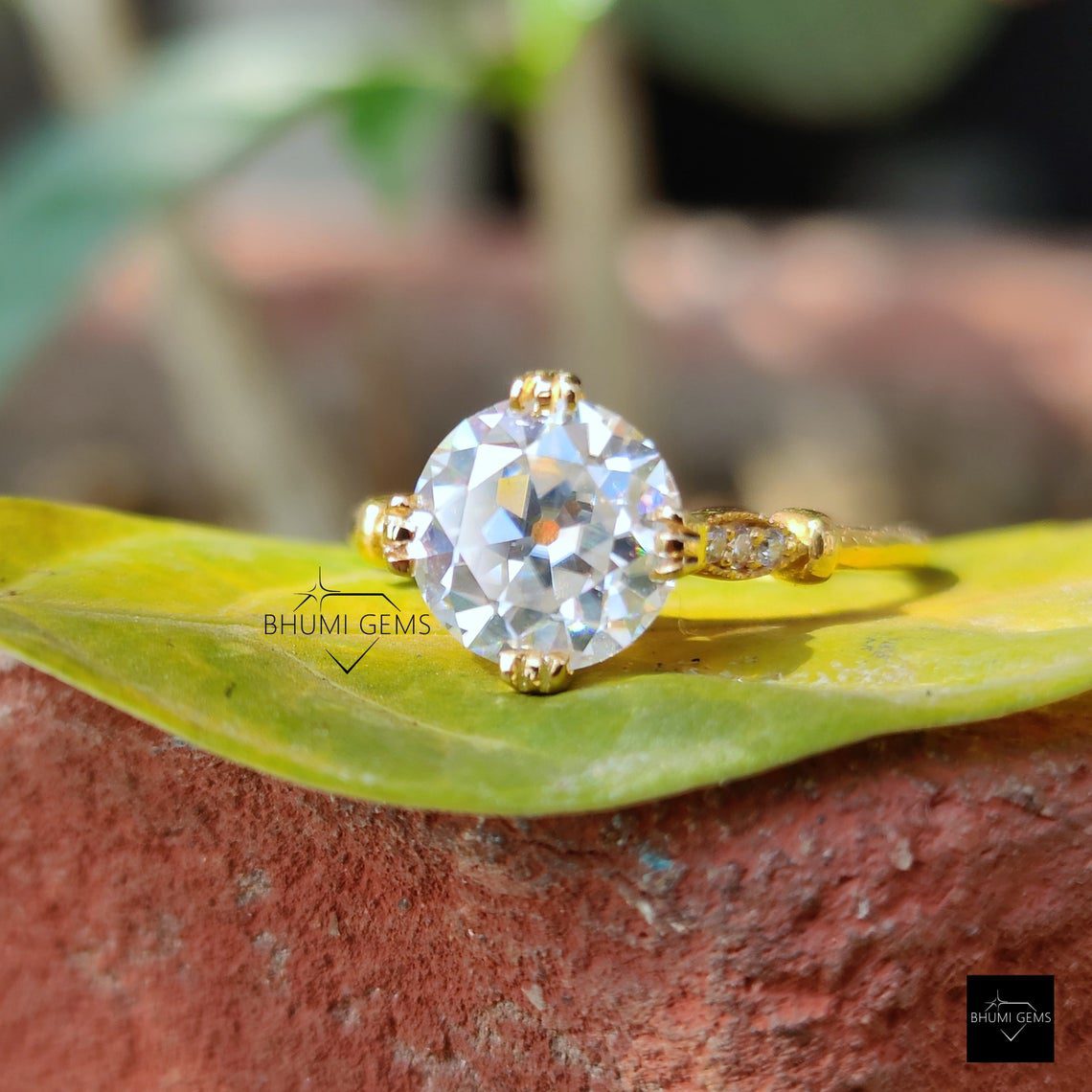 2.5 TCW OEC Moissanite Engagement Ring - view 2