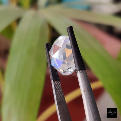 2CT-50CT Round Rose Cut Colorless Moissanite Loose Diamond For Making Jewelry Engagement Ring - view 4