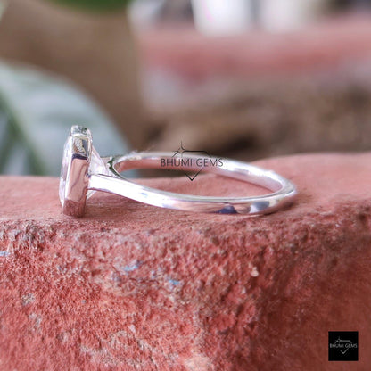 2 CT Asscher Cut Moissanite Solitaire Ring - view 4
