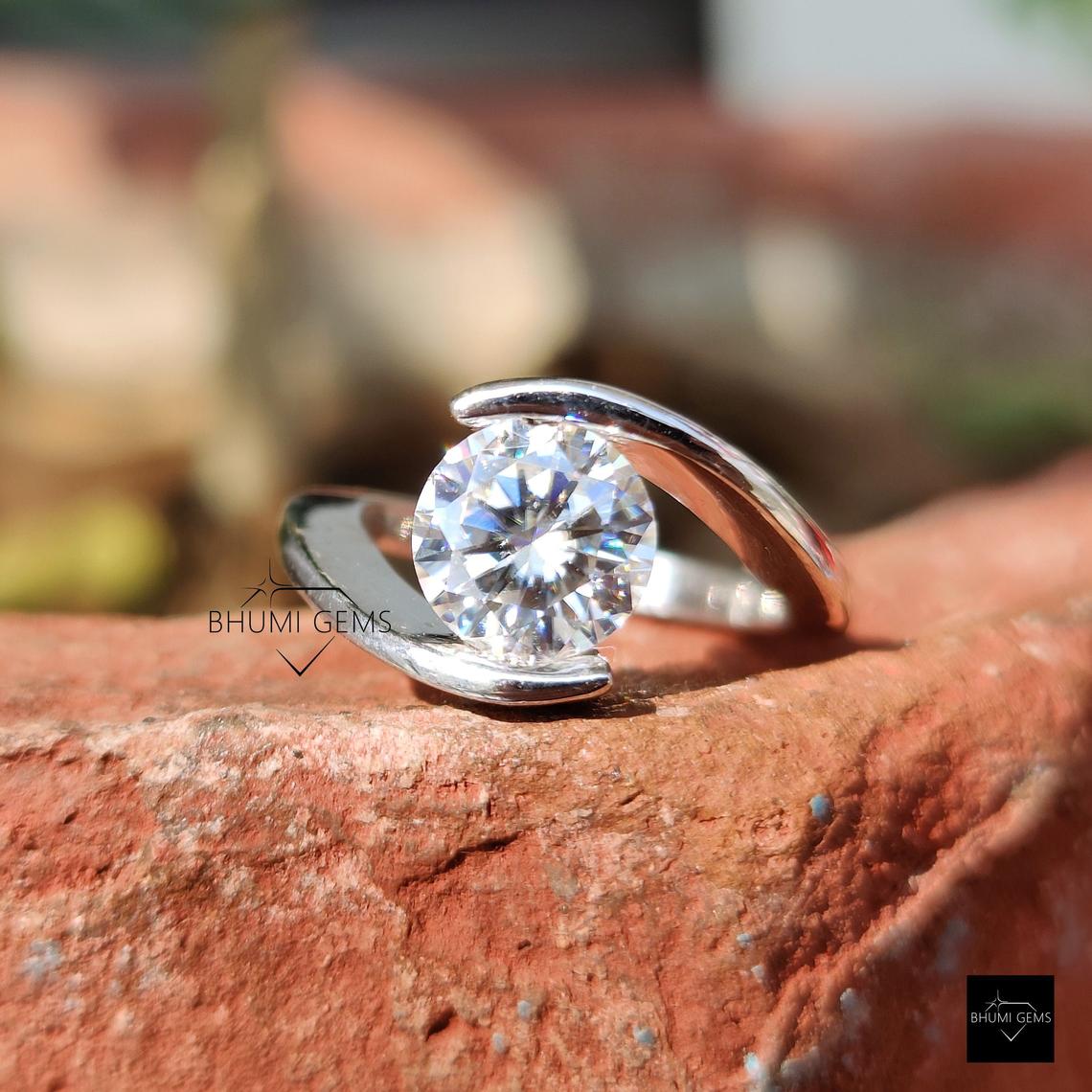 Round Colorless Ring | Antique Ring Jewelry | Gift For Her