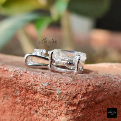 3.09TCW Pear Moissanite Pendant - view 5