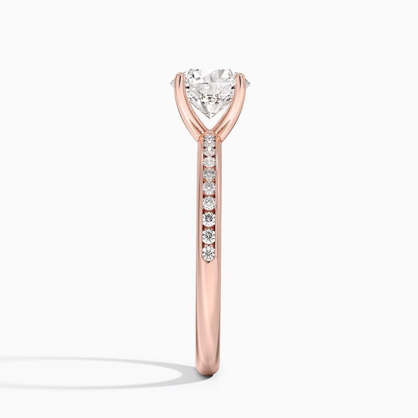 Solitaire 1 CT Round Cut Lab Grown Diamond Ring - view 7