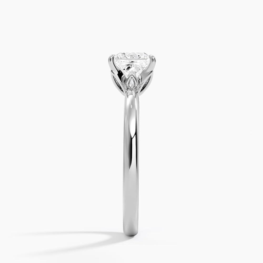 1 CT Princess Cut Lab Grown Diamond Engagement Ring - view 3
