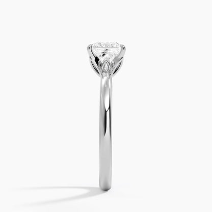 1 CT Princess Cut Lab Grown Diamond Engagement Ring - view 3