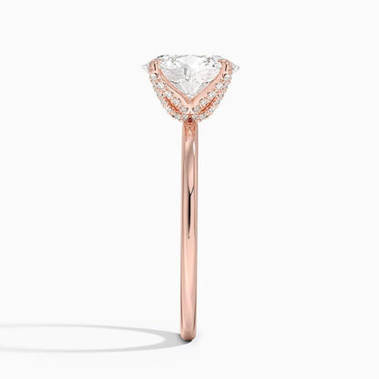 2 CT Oval Cut Lab Grown Diamond Engagement Ring - view 7