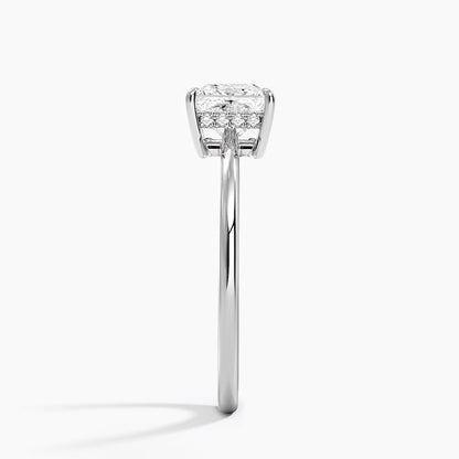 Solitaire 1 CT Princess Cut Lab Grown Diamond Engagement Ring - view 3