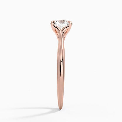 1 CT Round Cut Lab Grown Diamond Engagement Ring - view 3