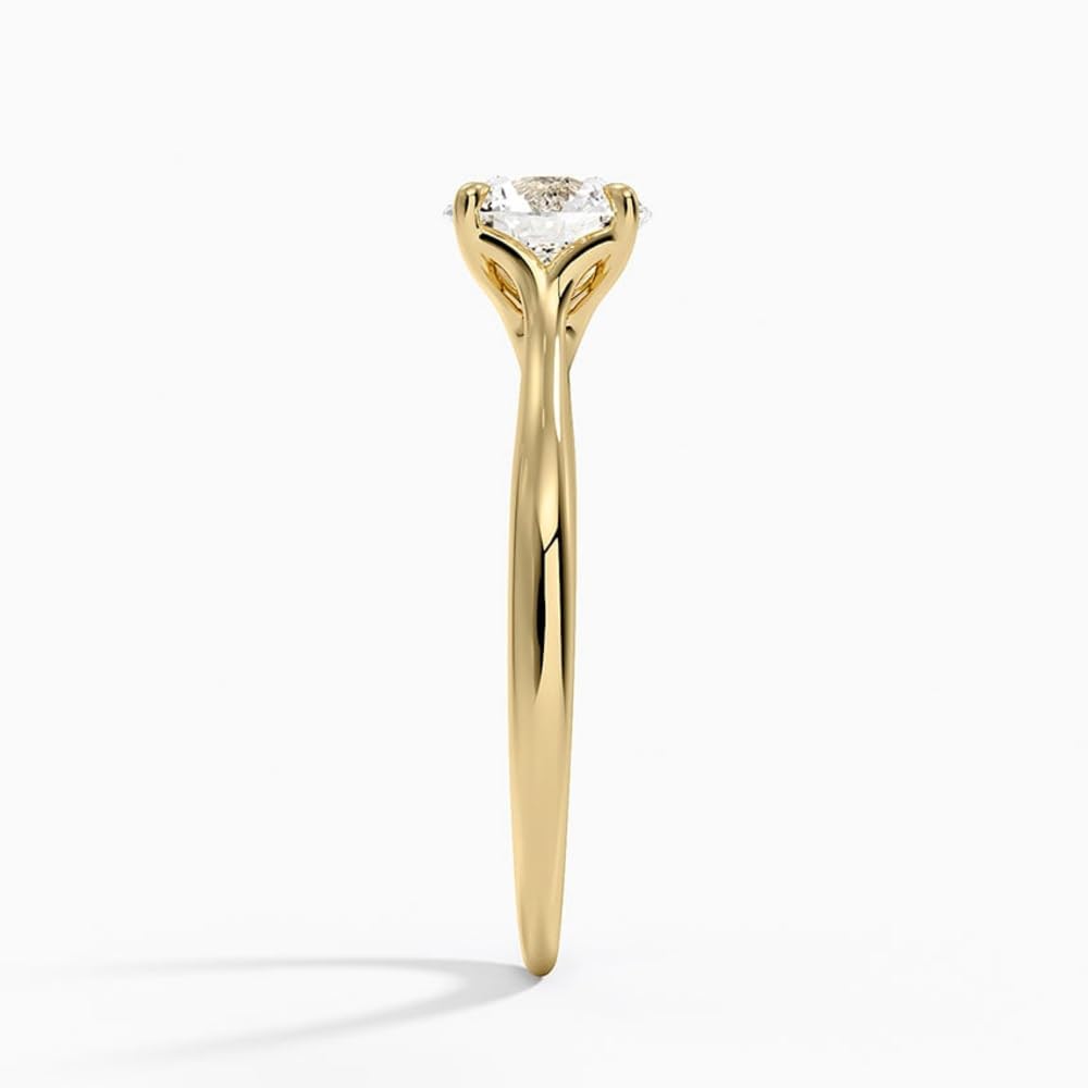 1 CT Round Cut Lab Grown Diamond Engagement Ring - view 7