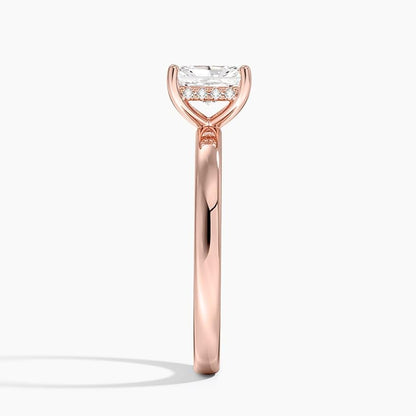 Hidden Halo 1 CT Radiant Cut Lab Grown Diamond Engagement Ring - view 5