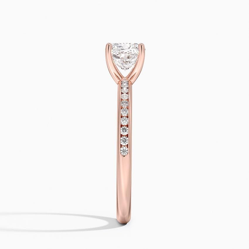 Solitaire 1 CT Cushion Cut Lab Grown Diamond Ring - view 7