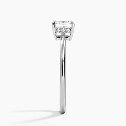 Solitaire 1 CT Asscher Cut Lab Grown Diamond Engagement Ring - view 3