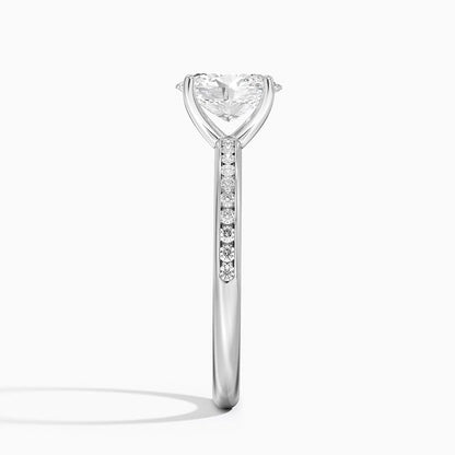 1 CT Oval Cut Lab Grown Diamond Engagement Ring - view 3