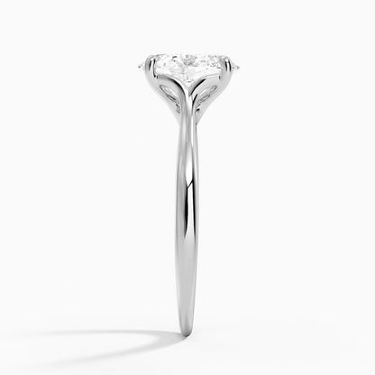 Solitaire 2 CT Oval Cut Lab Grown Diamond Ring - view 5
