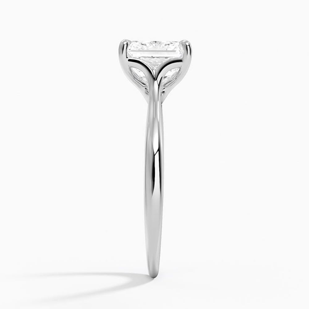 2 CT Asscher Cut Lab Grown Diamond Engagement Ring - view 3